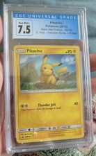 Stunning Pokemon Pikachu Holo SM183 Unbroken Bonds Black Star Promo CGC 7.5 picture