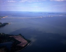 Photo:Chesapeake Bay Bridge Maryland 1980s Aerial View picture