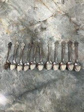 Lot of 11 Rolex Bucherer Of Switzerland Collector Spoons Zurich Lucerne Lugano picture