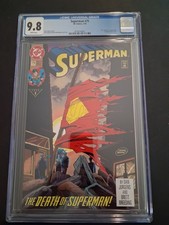 Superman #75 CGC 9.8  Death of Superman 1st Print Direct picture