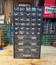 VTG metal Wards Power Kraft 37 Drawer Parts Organizer-bin picture