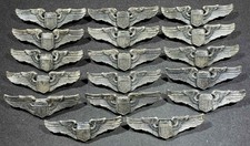 ONE WW2 WWII US Army Air Force USAAF STERLING Air Crew Pilot Wings 2