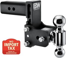 B&W Trailer Hitches Tow & Stow Adjustable Trailer Hitch Ball Mount - Fits 2.5