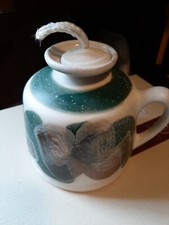 Pottery Ceramic new Handmade Oil Lamp Wick Glazed 6