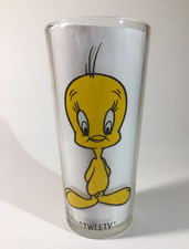 1973 Pepsi Collector Series Looney Tunes Tweety Bird Brockway Tumbler Glass VTG picture