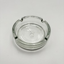 Vintage 1970's PLAYBOY Club Bunny Logo Collector ASHTRAY Clear Glass 4