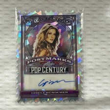 2026 Leaf Pop Century Gisele Bundchen Autograph #d 1/1 Cracked Ice Postmarks picture
