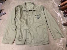 WWII US USMC MARINE P1941 P41 COMBAT FIELD HBT JACKET-SIZE LARGE 44R picture