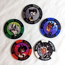 Official Helluva Boss Poker Chips Set (5) LVL UP Expo Exclusive Hazbin Hotel picture