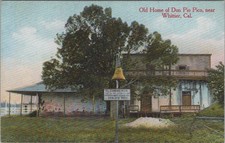 Pio Pico Adobe Home Whittier CA El Camino Real Bell Sign Rieder 1900s Postcard picture