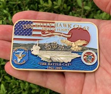 USS Kitty Hawk CV-63 Battle Cat Navy Ship Aircraft Carrier CPO Challenge Coin 🌊 picture