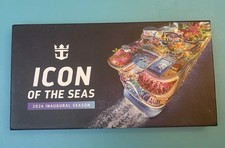 Royal Caribbean Icon of the Seas 2024 Inaugural Season Pin Set Display Box LNIB picture