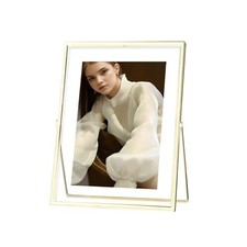 Gold Floating Frame(Frame 5x7), Metal Glass Picture Frames,For Picture 4x6,3.... picture
