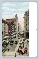 Broadway Street View From Ann Street New York City NYC NY UNP UDB Postcard O3 picture