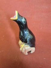 Vintage Artone England Blackbird Figurine Pie Bird Vent Funnel picture