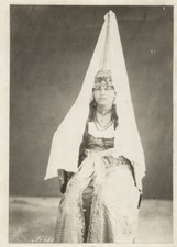 c.1880's PHOTO HOLY LAND LEBANON? - DRUSE BRIDE picture