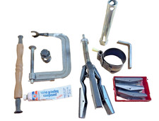 Vintage Small Engine Rebuild Tools: Cylinder Hone, Valve Tools, Snap-On Stones picture