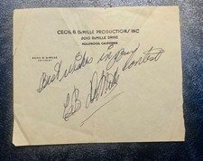 Cecil B. DeMille Autograph –Legendary Hollywood Director  – Vintage Signature picture