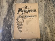 1895 OLDEST CATHOLIC SCHOOL MOUNTAINEER MOUNT ST. MARY'S COLLEGE EMMISTSBURG PRG picture
