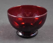 Anchor Hocking Depression Royal Ruby Red Glass Fruit Custard Sherbet 3 1/2