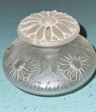 Vintage Vantine Perfume Bottle Vintage 1920's Frosted Flower Design WOW picture