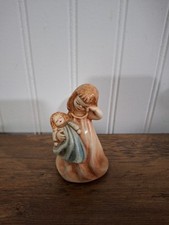 Vintage Ceramic Sleepy Little Girl Figurine Baby Doll Nursery Decor Figure picture
