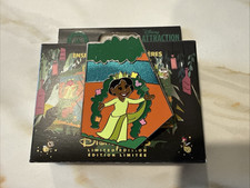 DISNEY DLR TIANA'S BAYOU ADVENTURE MAP PUZZLE MYSTERY PIN TIANA FLORAL ARCHWAY picture