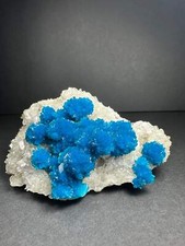 Cavansite with Stilbite on Matrix from Pune, Maharashtra, India picture
