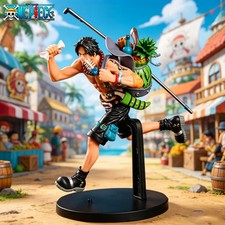 17.5-19cm One Piece Ace Sabo Running Anime PVC Figure Collectible Model picture