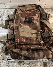 camouflage tactical backpack featuring the Mississippi National Guard logo picture