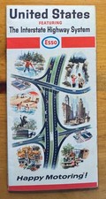 Vintage 1966 ENCO United States Interstate Highway System Road Map picture