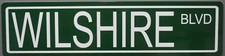 WILSHIRE BLVD Metal Street Sign Hot Rod Muscle Car California Cruising Garage picture