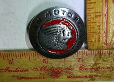 Indian screw-back concho vintage biker collectible old motorcycle accessory USA picture