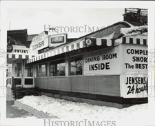 1961 Press Photo Jensen's Diner, where TV film starring William Bendix was taken picture