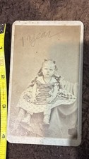 1880s CDV PHOTO E.j. Loten Vincennes,ind. Little Girl picture