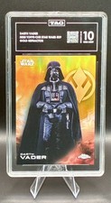 2025 Topps Chrome Star Wars Darth Vader #29 Gold Refractor /50 TAG 10 POP  1 picture