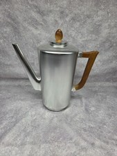 Vintage Kensington Aluminum Coffee Server Wood Handle picture