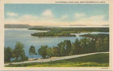 Vintage Glen Lake postcard picture