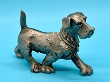 Philip Kraczkowski Hudson Pewter Walking Dog – Schnauzer? – EUC picture