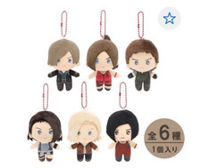 Set of 6 USJ Resident Evil Collectible Plush Keychain Complete 2026 Japan W/Box picture
