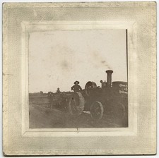 1905 Gaar Scott Steam Traction Engine Farm Crew Mounted Photo 5 x 5 picture