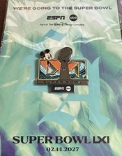 D23 2026 Mickey Mouse ESPN Super Bowl LXI Disney Exclusive Pin NEW picture