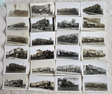 C. 1940s Delaware & Hudson Steam Locomotive Photo Snapshot Lot Of 40 picture