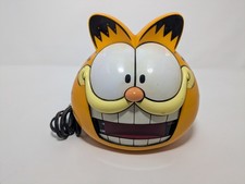 Vintage 1991 Garfield Head Digital Alarm Clock Sunbeam Electronic 90s Read Desc. picture