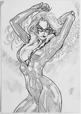 Black Cat - Original 9x12