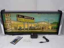 White Farm Equipment LED Display lighted sign lightbox Wall hanging Light picture