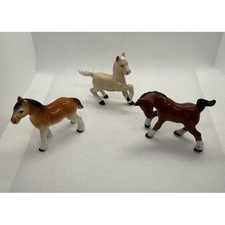 Vtg Nippon Yoko Boeki, Enesco, Porcelain 3 piece Horse Figurines Made in Japan picture