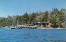 Great Island Maine Stuarts Last Stand Waterfront Vintage Postcard K71181 picture