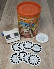 Vintage GAF View-Master Good Guys Gift Pak Batman Superman Complete 8 Reels picture