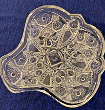 EAPG McKee Fentec Pres Cut Pickle Olive Relish Tray Dish Pressed Glass picture